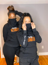 "Highly Melanated (Orange)" Sweatshirt with Built in Mask