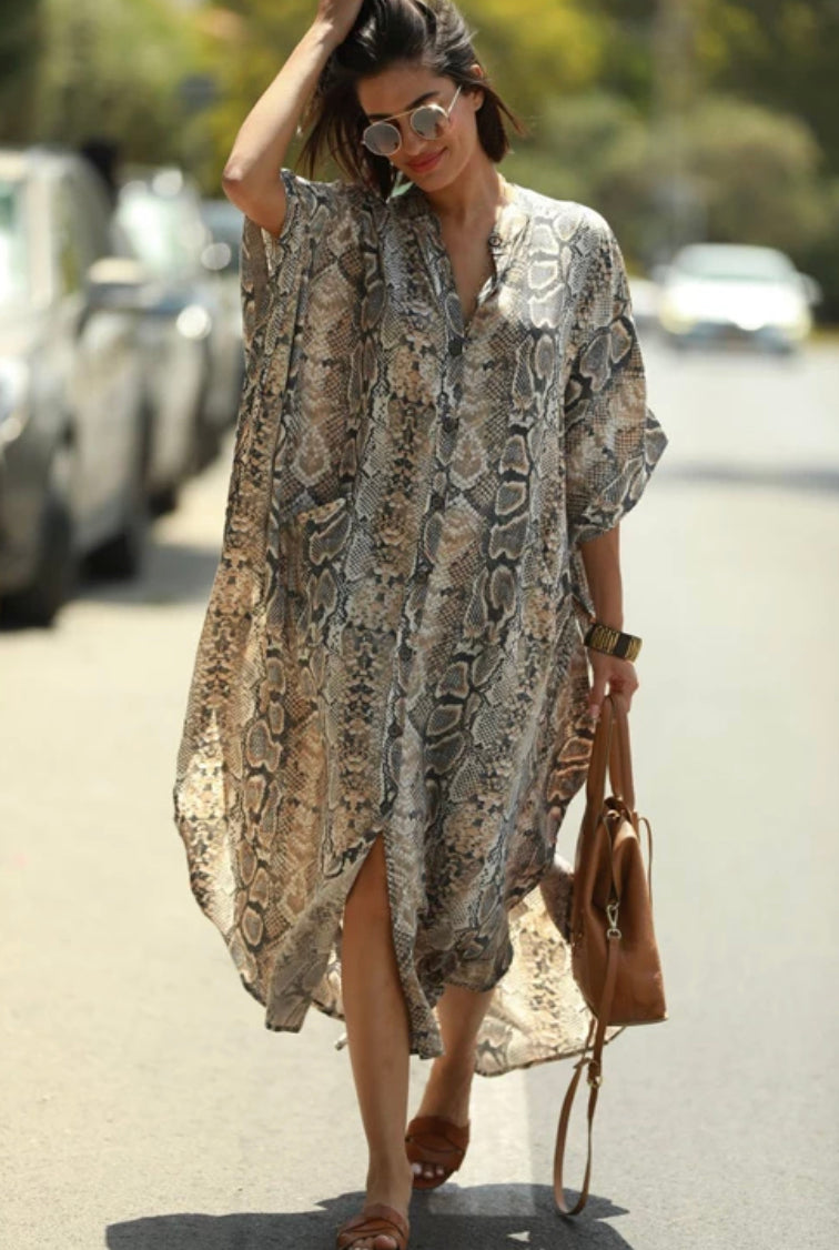 Animal Print Dress/ MuMu