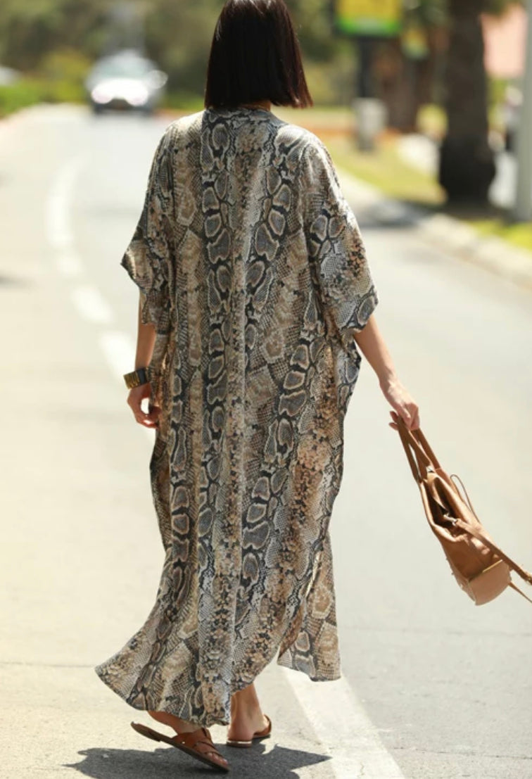 Animal Print Dress/ MuMu