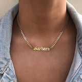 Old English Name Necklace