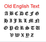 Old English Name Necklace
