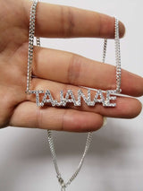 "Iced Out" Personalized Name Necklace