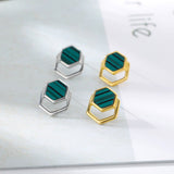 Hexagon Earrings