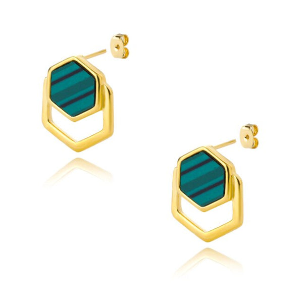 Hexagon Earrings